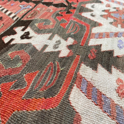 アンティークキリム トルコ 手織りラグ 101x70cm 6枚目の画像