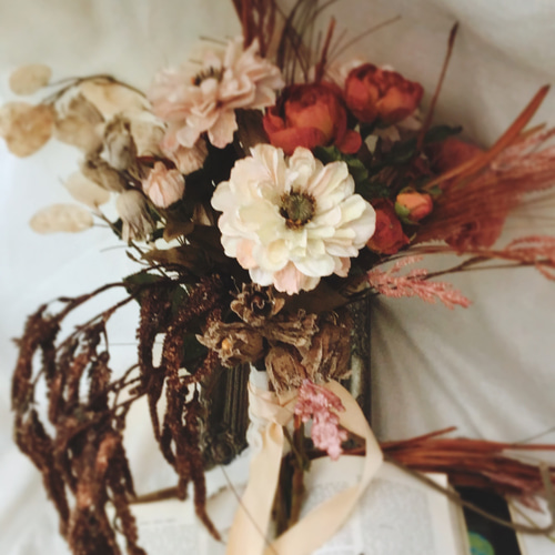 Autumn bouquet＊1点限定ブーケお洒落アンティークブーケ❤︎アーティ