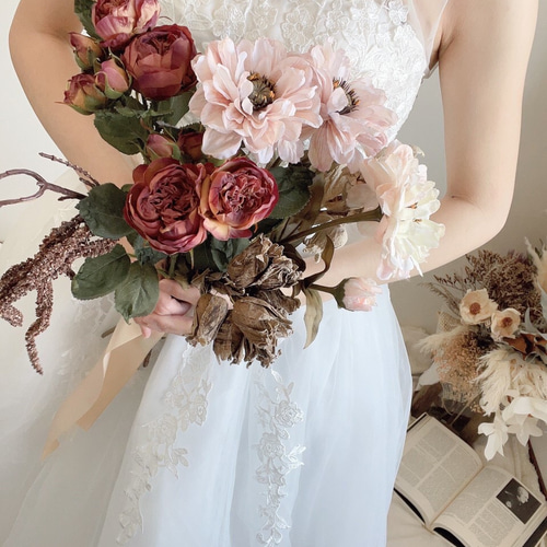 Autumn bouquet＊1点限定ブーケお洒落アンティークブーケ