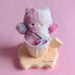 海外ブランド  ユメカワJUNKちゃん☆ツギハキねこのぬいぐるみ☆手のひらサイズ ぬいぐるみ