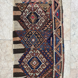 アンティークキリム トルコ 手織りラグ 97x53cm 3枚目の画像