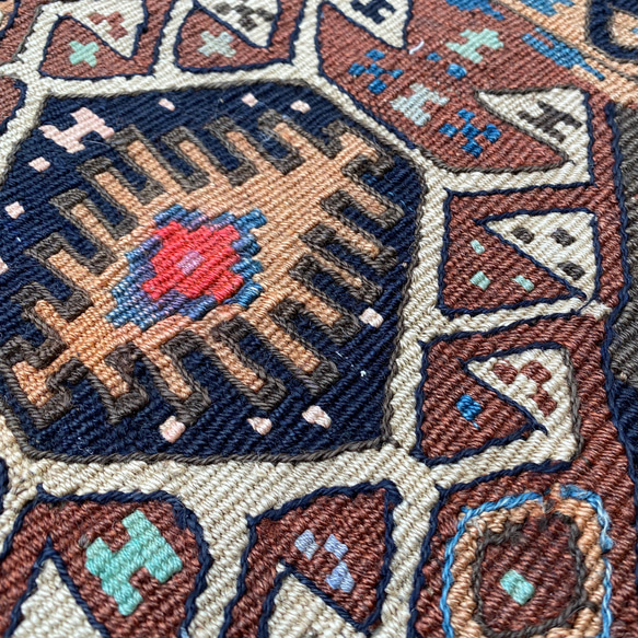 アンティークキリム トルコ 手織りラグ 97x53cm 7枚目の画像
