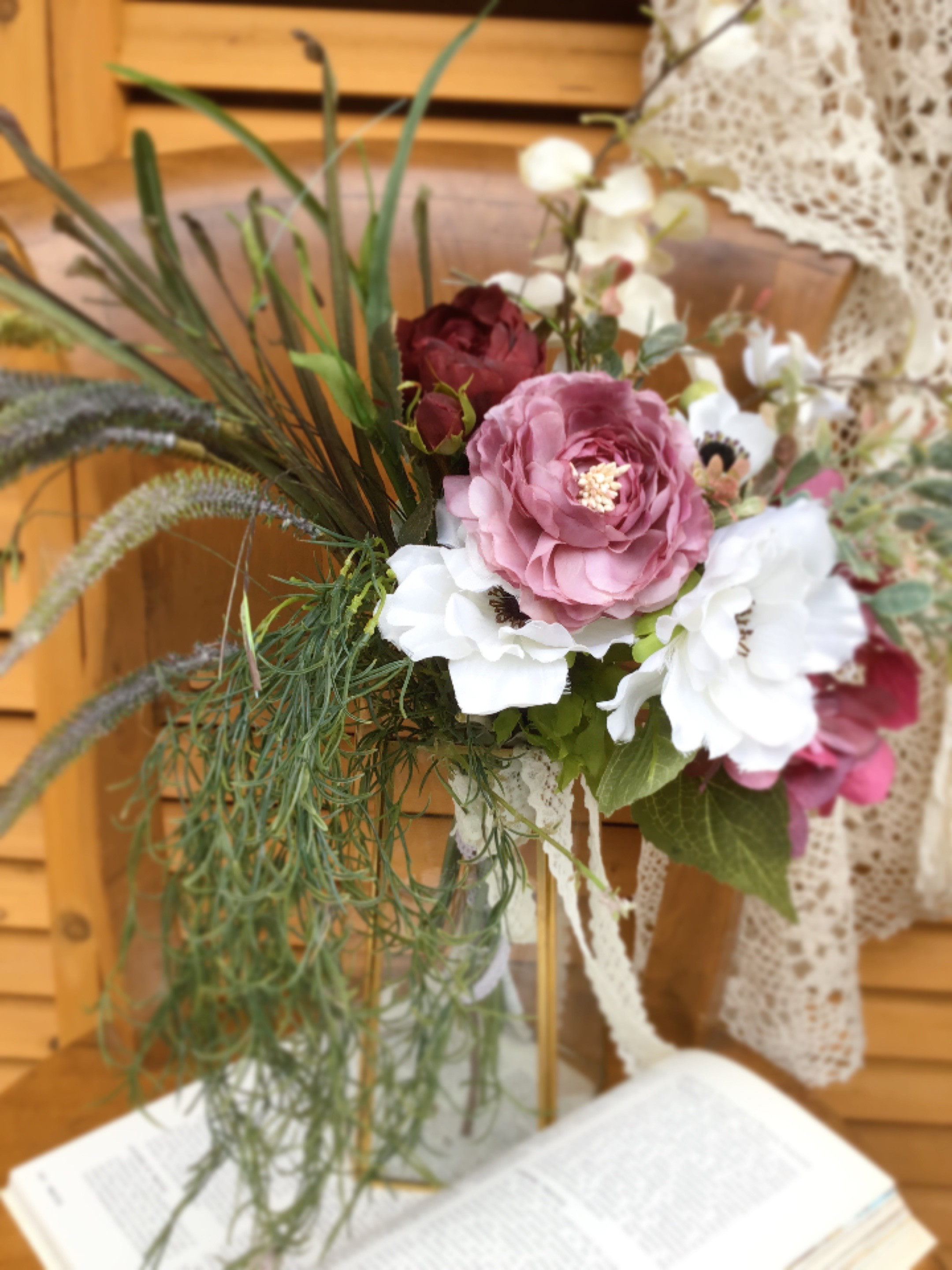 アーティフィシャルブーケ❤︎ルナリア・アネモネ、ラナンキュラス 7,300円