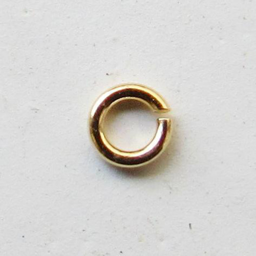 18金マルカン3個セット 線径1.0mm×外径7.0mm k18アクセサリーパーツ丸 