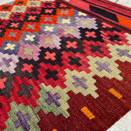 オールドキリム トルコ 手織り ヴィンテージ ラグ 110x80cm オールドキリム トルコ 手織り ヴィンテージ ラグ 110x80cm