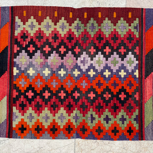 オールドキリム トルコ 手織り ヴィンテージ ラグ 110x80cm オールドキリム トルコ 手織り ヴィンテージ ラグ 110x80cm