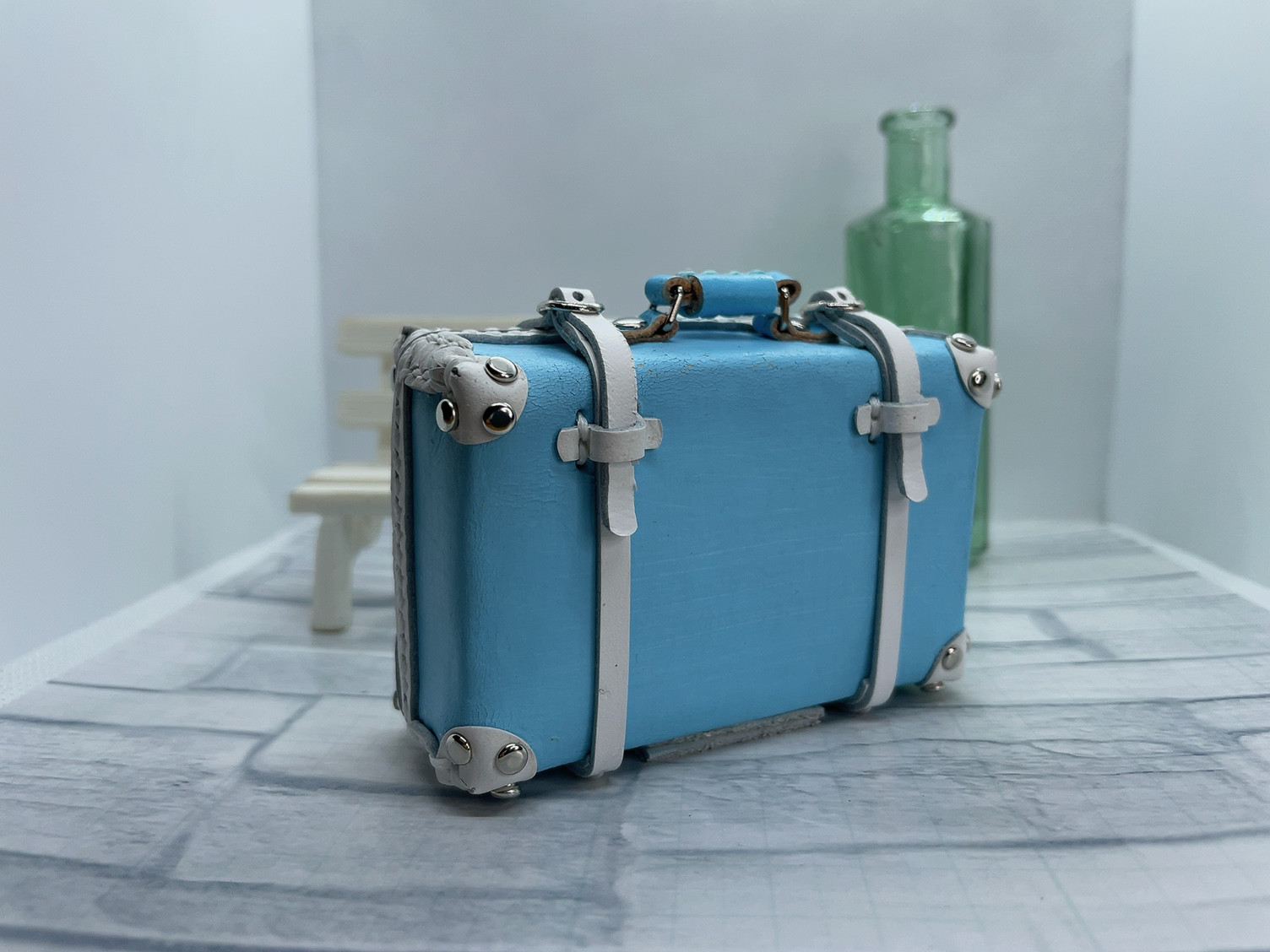 本革トランク　未使用　BLUES  チェック　新品　未使用　美品　レア　ブランド 本革トランク 未使用 BLUES チェック 新品 未使用 美品 レア