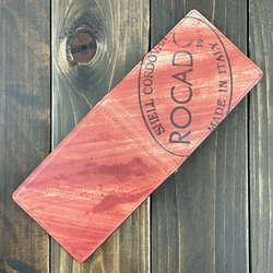 ROCADO ロカド シェルコードバン マネークリップ レッド 7枚目の画像