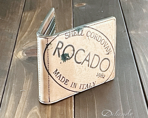 ROCADO ロカド シェルコードバン マネークリップ グリーン