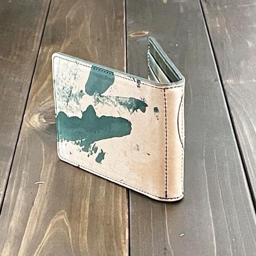 ROCADO ロカド シェルコードバン マネークリップ グリーン