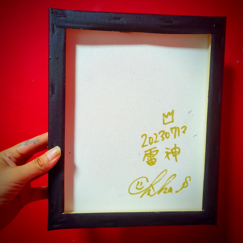 2023年7月製作＊】雷神（F3号） 風神雷神 現代アート コンテンポラリー