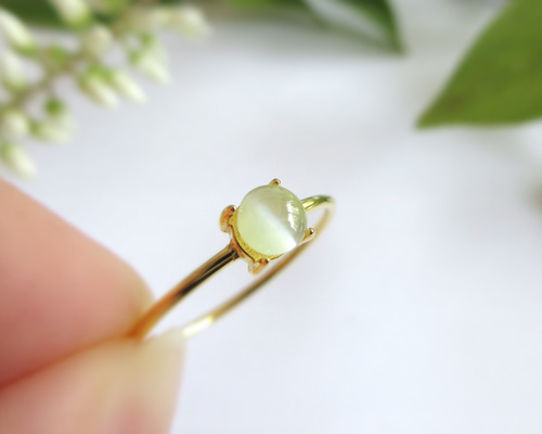 Chrysoberyl Cat's Eye Pt900クリソベリルキャッツアイ