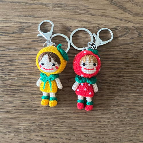 まー子　ハンドメイド　プードルキーホルダー　あみぐるみ　いちご tka 様専用 ハンドメイド プードルキーホルダー あみぐるみ