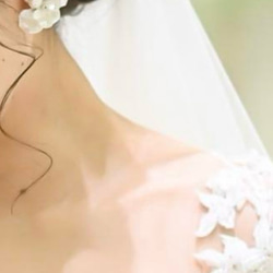 【人気作品☆】ウェディングアクセサリー　花びらイヤリング　シルバー　結婚式　ブライダル　ウェディング　 6枚目の画像