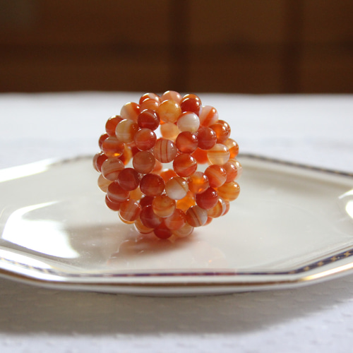 8月の誕生石)フラーレン 6mmカーネリアン・サードニクス その他