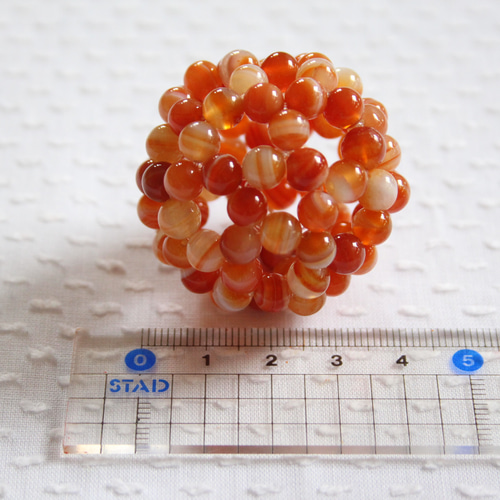 8月の誕生石)フラーレン 6mmカーネリアン・サードニクス その他