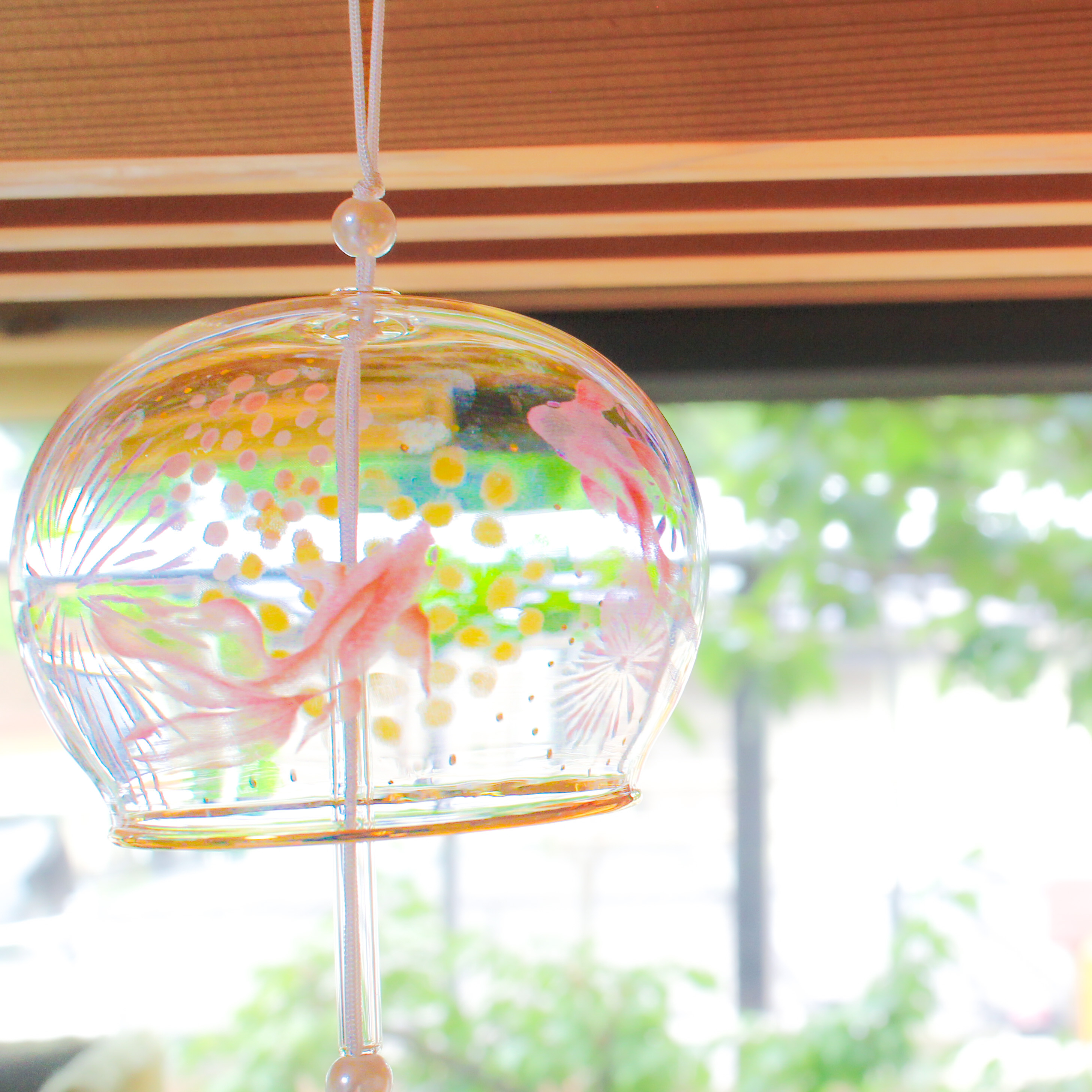 かすう工房　季節限定品　金魚の風鈴ペンダント
