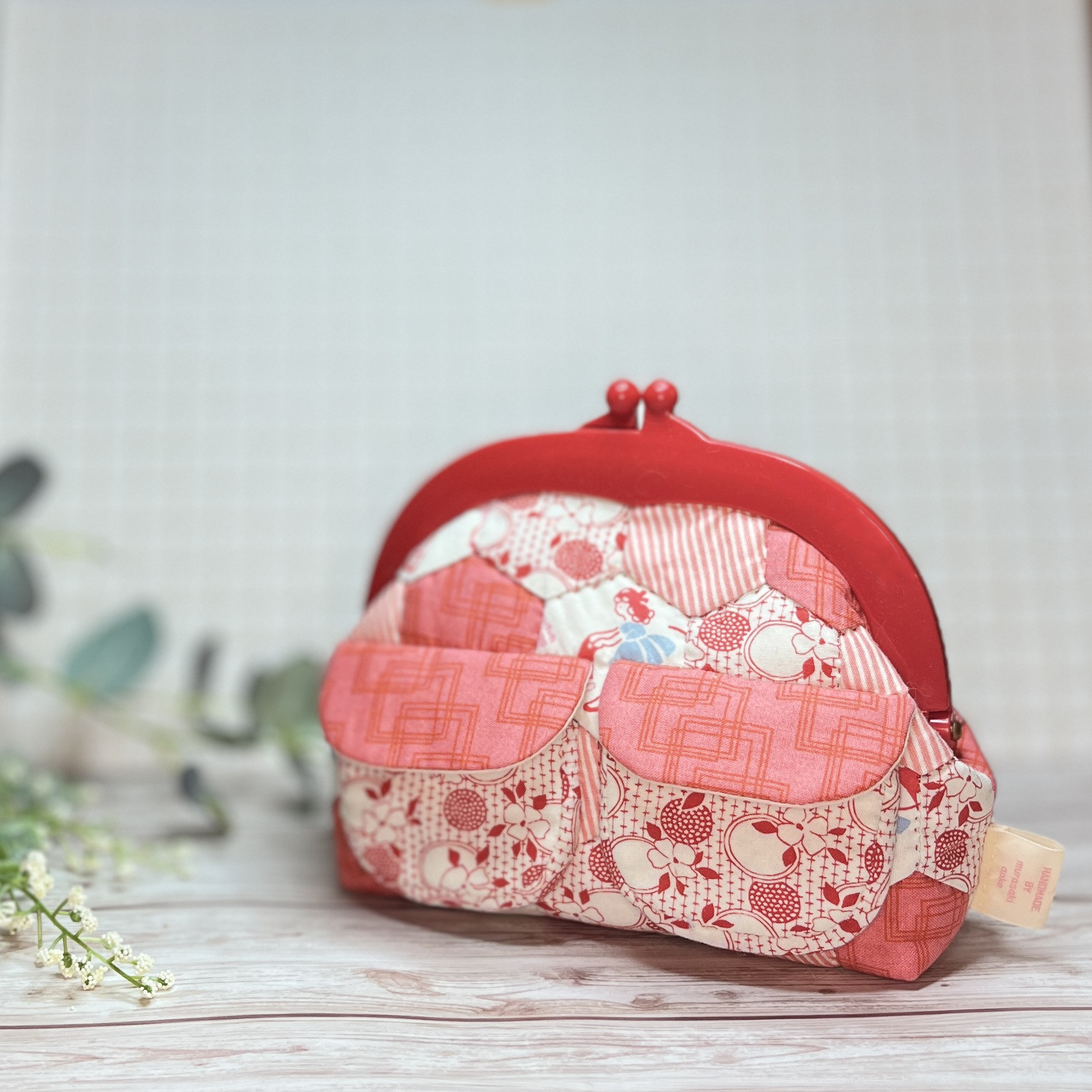 リバティ ハンドメイド がま口キーホルダー552 リバティ ハンドメイド がま口キーホルダー552