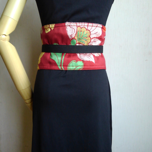 着物リメイクコルセットトップ 着物帯リメイク SPUR KIMONO