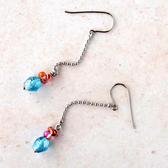 【禁止再次上架】印度珠子長尾耳環多變 第3張的照片