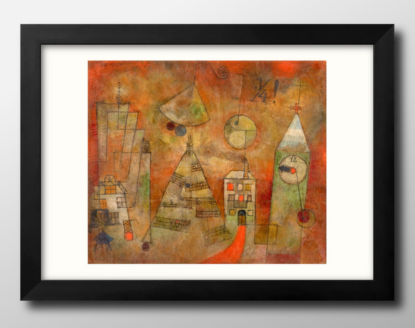 パウルクレー ポスター 額縁 カフェ アンティーク ヴィンテージ アートポスター 13764 ポスター 絵画 A3サイズ『パウル・クレー』アート イラスト