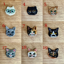 ドイツ製ハートモチーフ﻿と猫さん刺繍のキラキラバッグチャーム♡ 6枚目の画像