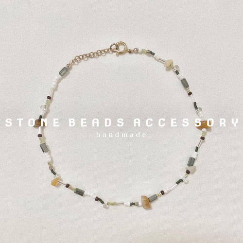 【お買い得！】 ストーンビーズネックレス ブレスレット ネックレス・ペンダント アクセサリー