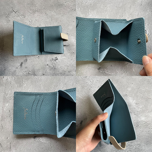 二つ折り財布　差込ベルト 受注生産】ベルト付き二つ折り財布 プリモ ユニセックス | 革工房