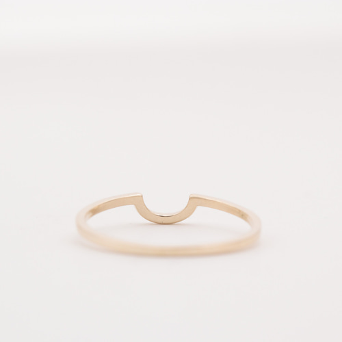 受注生産【K10】【K18】【K18PG】U字リング 指輪・リング EggPlant