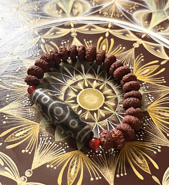 13.2 ハンドメイド・手芸 十五眼天珠 十五眼天珠ブレスレット