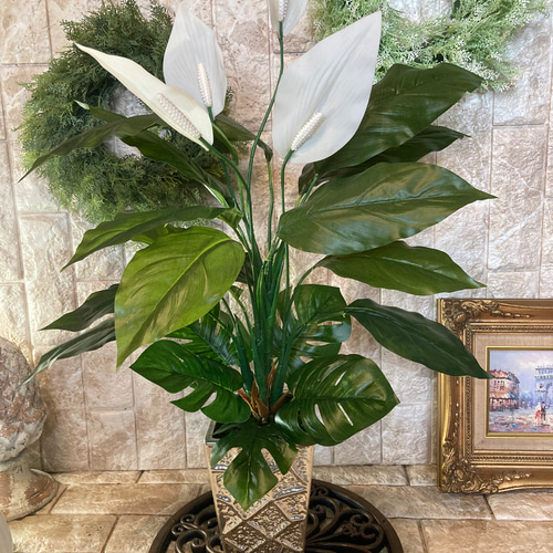 光触媒　人工観葉植物　ウォールグリーン　フェイクグリーン　スパティフィラムＰＥ 光触媒 人工観葉植物 ウォールグリーン フェイクグリーン