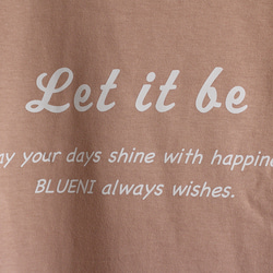 【5色展開】『Let it be』オリジナル　ビッグシルエットTシャツ／ダスティピンク 5枚目の画像