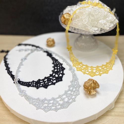 RC1104 エレガントなレースチョーカー 3⃣カラー レース Relace 通販