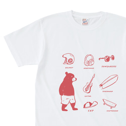 熊さんがお気に入りのアイテム　半袖Tシャツ　6.2オンス　ユニセックス　キッズ　親子コーデ 1枚目の画像