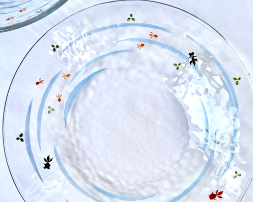 ガラス飾り皿　金魚 131646c3ad55e862a2b1d8ffd72001