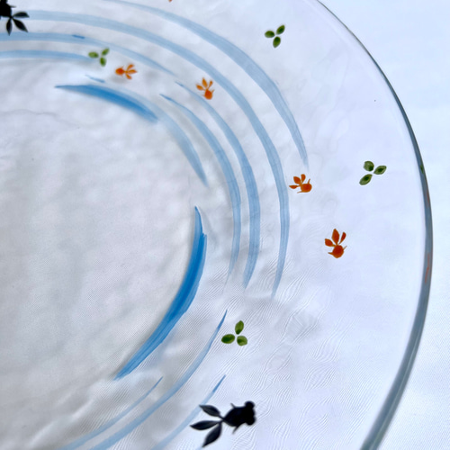 行人作　大きめの金魚柄の花器 行人作 大きめの金魚柄の花器 行人作 大きめの金魚柄の花器