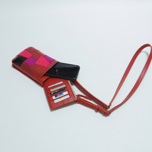ランドセルリメイク例 スマホショルダー スマホポシェット