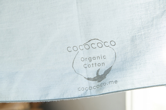 ジュニパーベリー染　カルゼ日除けマフラー【Organic Cotton】 5枚目の画像