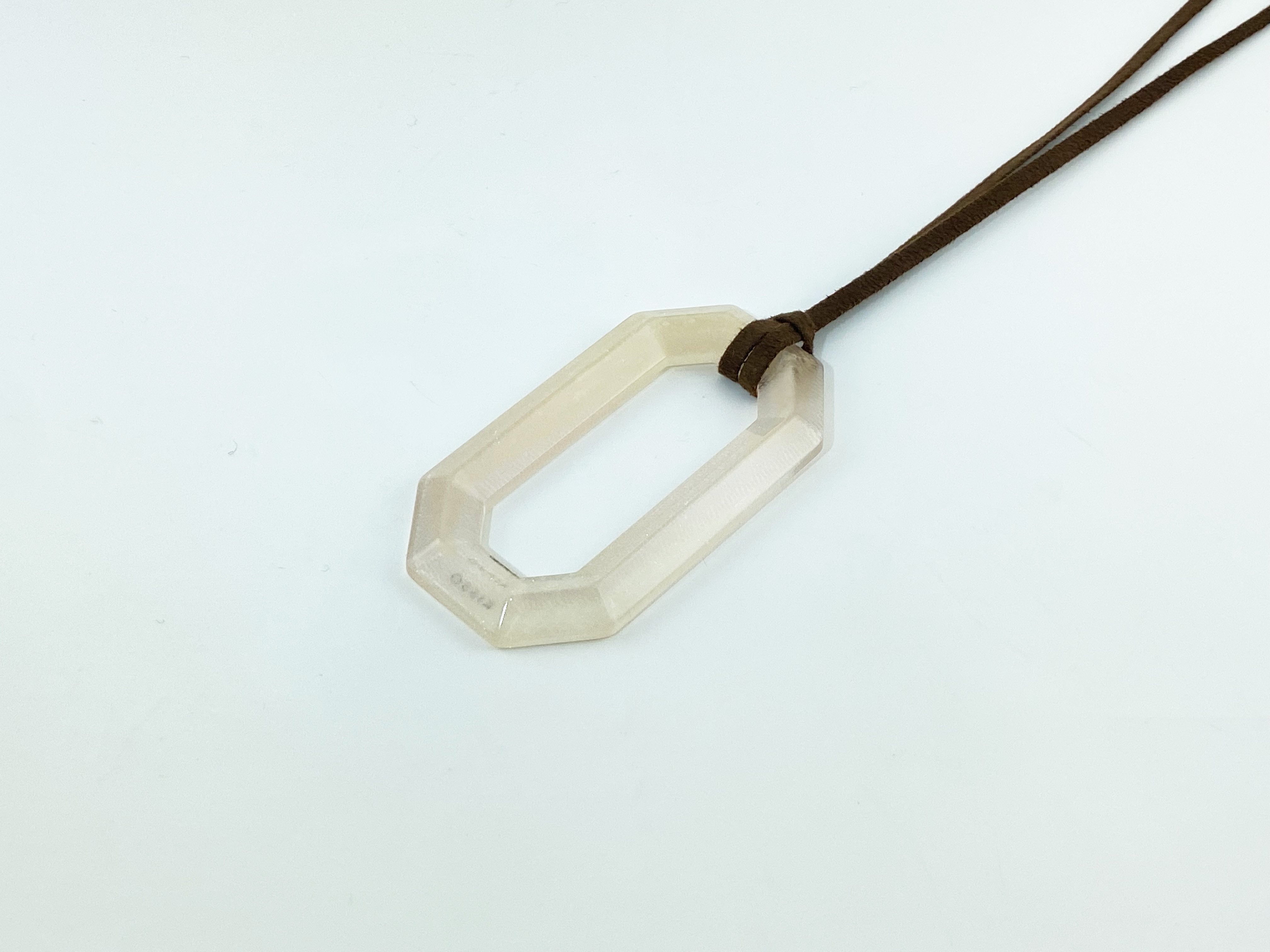 Pendant Glass Holder ペンダント グラスホルダー ＜スクエア＞（L37 white lame）