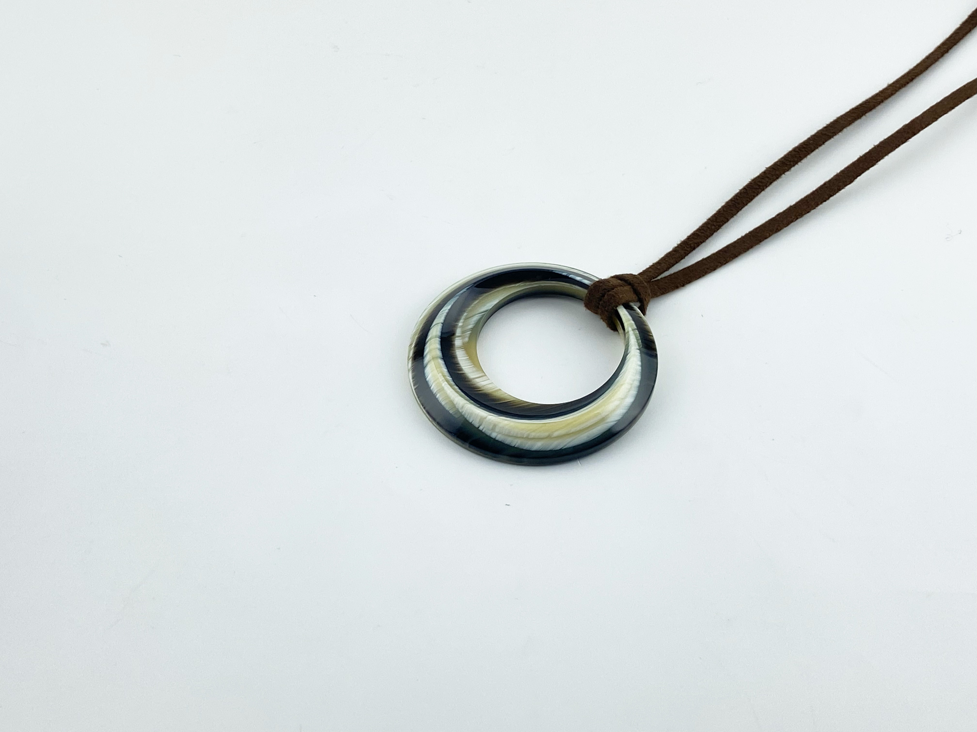 Pendant Glass Holder ペンダント グラスホルダー ＜サークル＞（386 yellow horn）