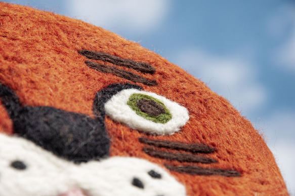 キャンプ小道具 ピクニックマット ウールフェルト レインボー鍋つかみ ウールフェルト鍋つかみ - Tiger Big Cat Z 4枚目の画像