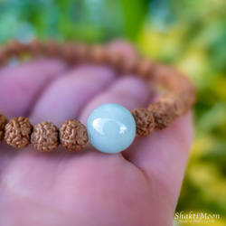 【成功と繁栄のお守り！ライトグリーン！翡翠（ひすい） ×水晶】レア・希少！チクナ 極小4mm・5mm・6mm 菩提樹 5枚目の画像