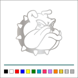 犬【 ブルドッグ 002 】ステッカー 右向き【カラー選択可】 送料無料♪ 5枚目の画像