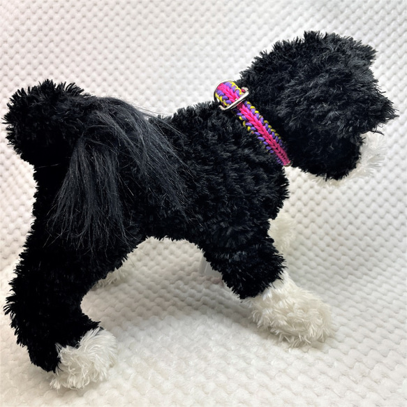 [公式]マクラメ編み#214エンドレスフォールズ小型犬用首輪 16枚目の画像
