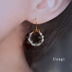 mederu jewelry 水晶 ピアス Crystal Pierce _ LABO24SSP03 – MEDERU