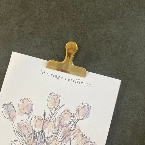 A4【全3種】花束/ケーキ 40名様 ゲスト参加型 結婚証明書 説明文追加可