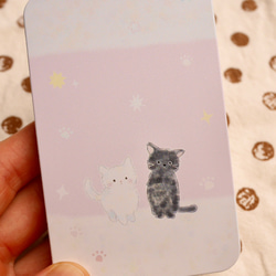 モバイルバッテリーねこ&あじさい⭐︎ミモザ⭐︎ワイヤレスorコンパクト⭐︎送料無料 19枚目の画像