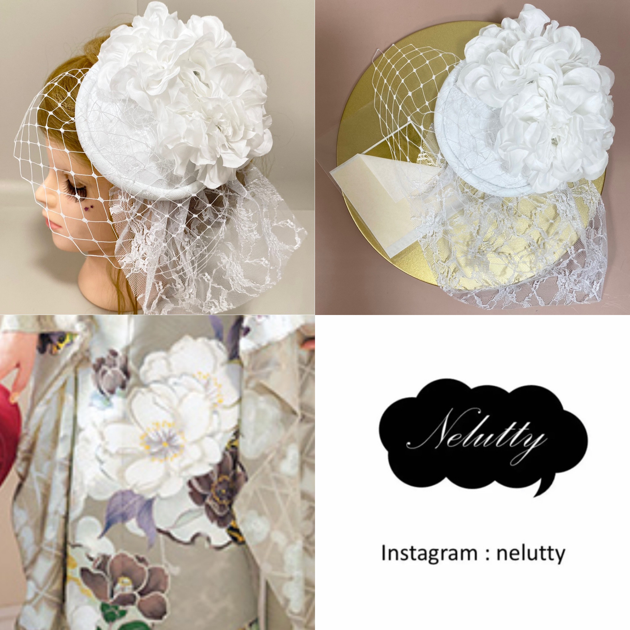 [セミオーダーは事前にDMください♪]トークハット　トーク帽　カクテルハット　ヘッドドレス　C　１