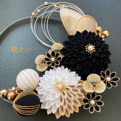 つまみ細工髪飾り 和装 着物 振袖 袴 色打掛 成人式 卒業式 結婚式 白