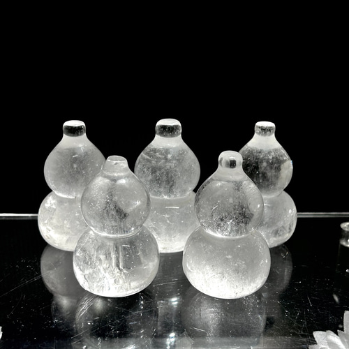 縁起物～ ヒマラヤ水晶 ひょうたん（瓢箪) 原石 50mm 1個 天然石